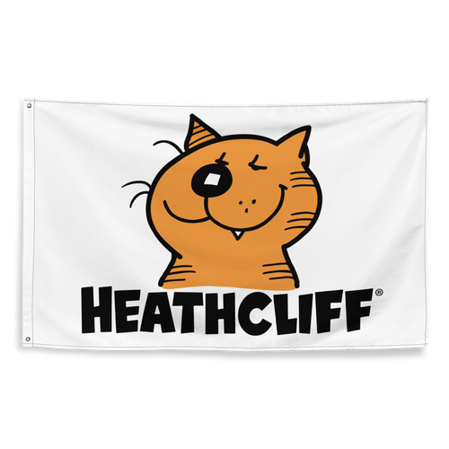 Heathcliff Grin Logo Flag