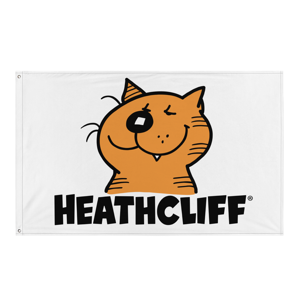 Heathcliff Grin Logo Flag