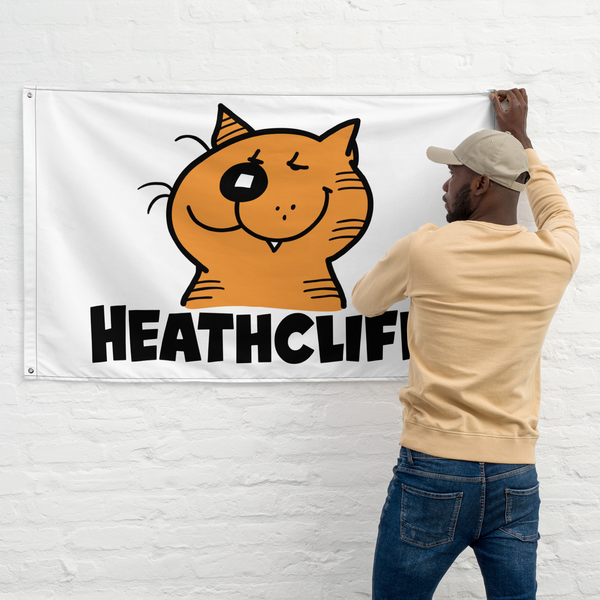 Heathcliff Grin Logo Flag