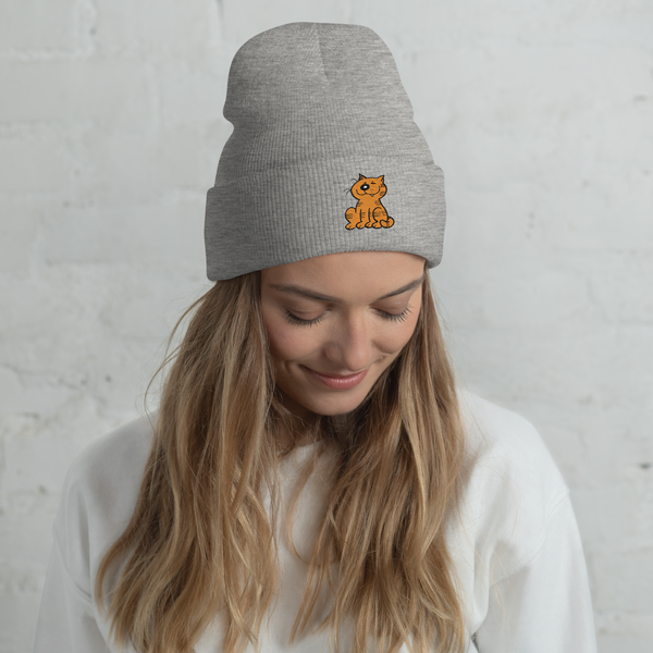 Heathcliff Grin Cuffed Beanie