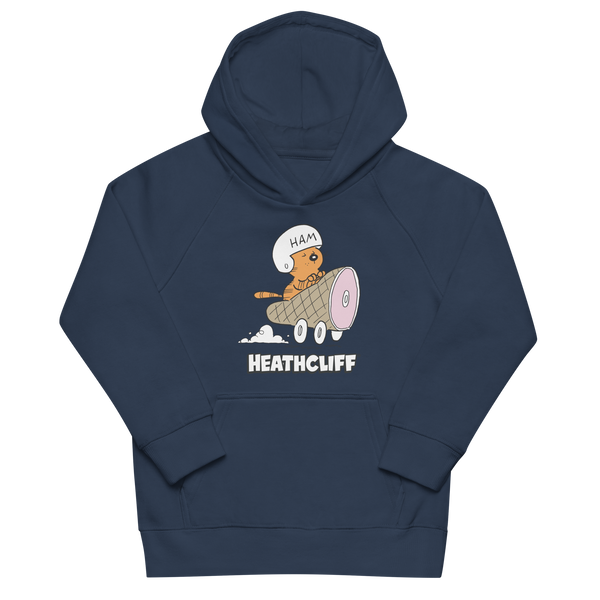 Heathcliff Ham Car Kids Hoodie