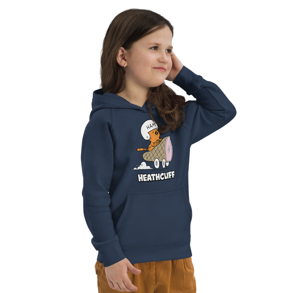 Heathcliff Ham Car Kids Hoodie