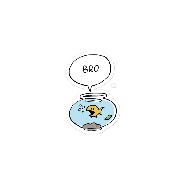 Bro Fish Sticker