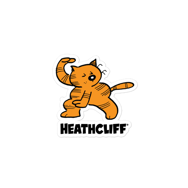 Heathcliff Judo Chop Sticker