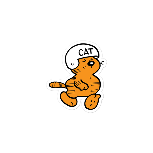 Heathcliff Cat Helmet Sticker