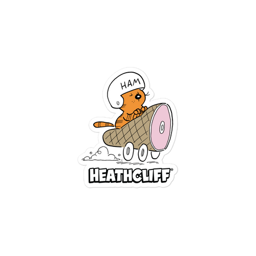 Heathcliff Ham Car Sticker