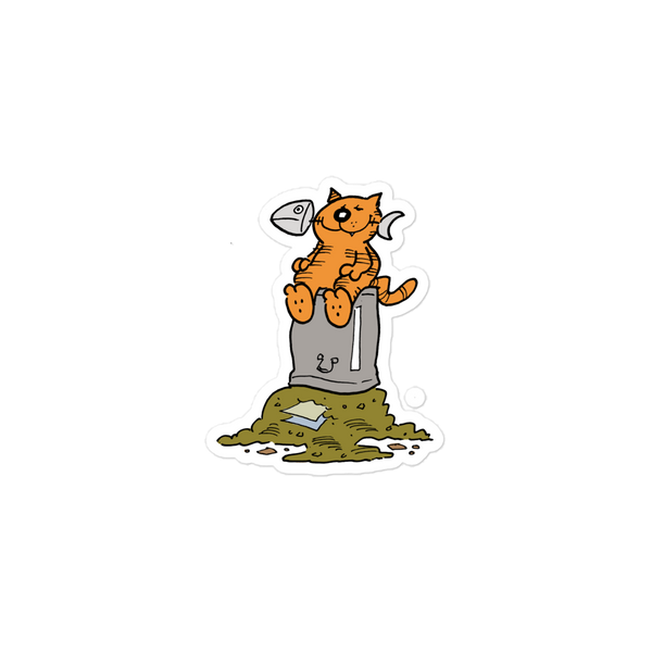 Heathcliff Garbage Night Sticker