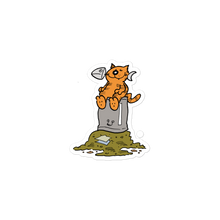 Heathcliff Garbage Night Sticker