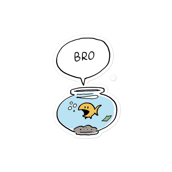 Bro Fish Sticker