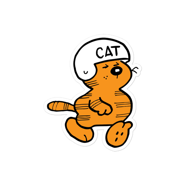 Heathcliff Cat Helmet Sticker