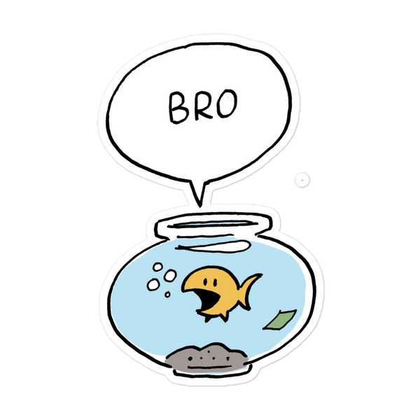 Bro Fish Sticker