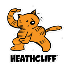 Heathcliff Judo Chop Sticker