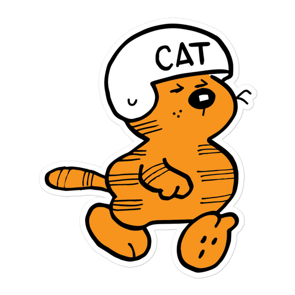 Heathcliff Cat Helmet Sticker