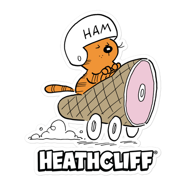 Heathcliff Ham Car Sticker