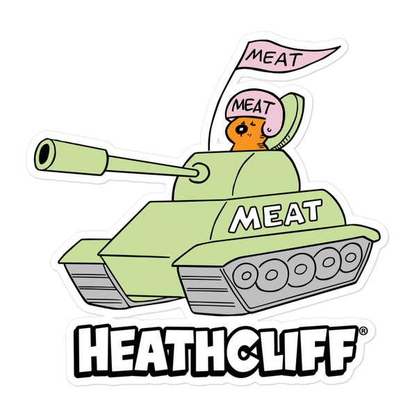 Heathcliff Meat Tank Stickers