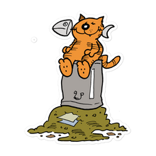 Heathcliff Garbage Night Sticker