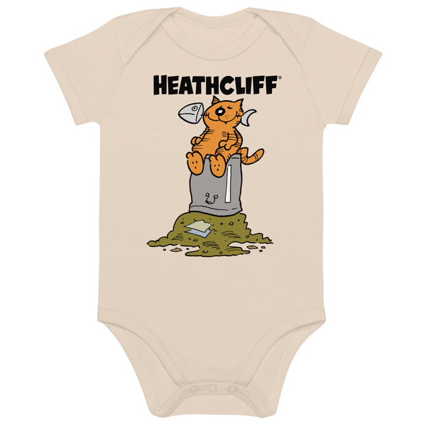 Heathcliff Garbage Night Organic Cotton Baby Bodysuit