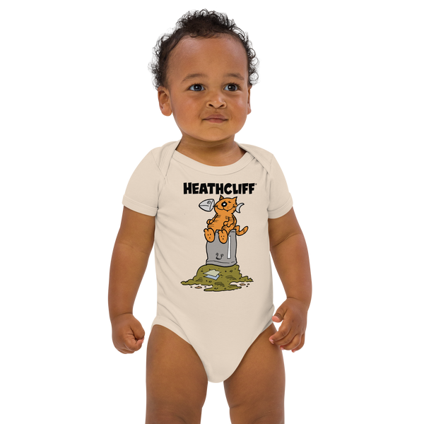 Heathcliff Garbage Night Organic Cotton Baby Bodysuit