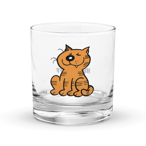 Heathcliff Grin Rocks Glass