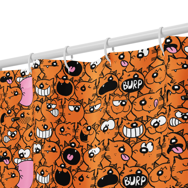 Heathcliff Emo Shower Curtain