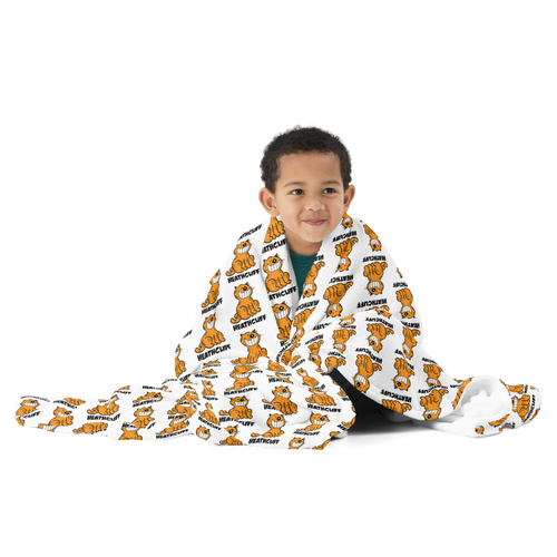 Heathcliff Smile Throw Blanket