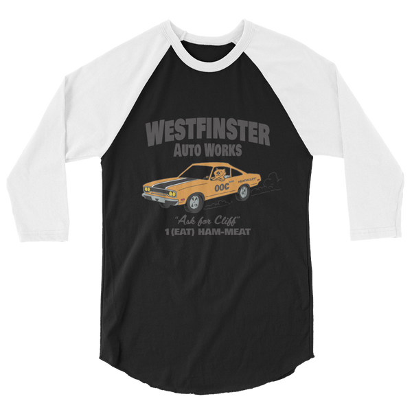 Westfinster Auto Body 3/4 sleeve raglan shirt