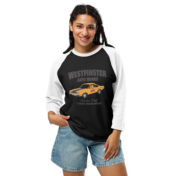 Westfinster Auto Body 3/4 sleeve raglan shirt