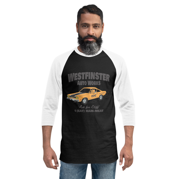 Westfinster Auto Body 3/4 sleeve raglan shirt