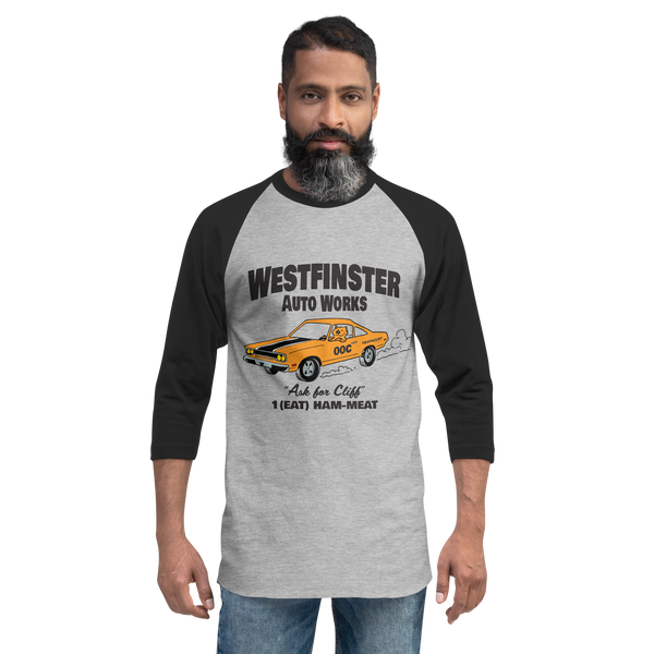 Westfinster Auto Body 3/4 sleeve raglan shirt