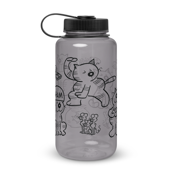 Heathcliff Wide Mouth Plastic Water Bottle