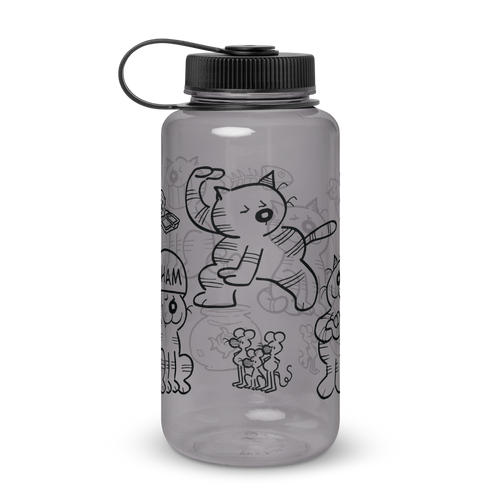 Heathcliff Wide Mouth Plastic Water Bottle