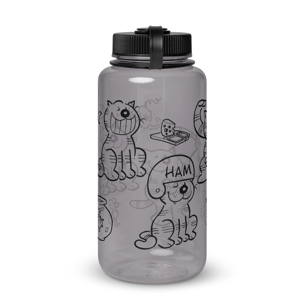 Heathcliff Wide Mouth Plastic Water Bottle