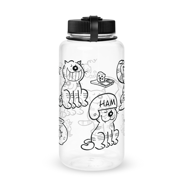 Heathcliff Wide Mouth Plastic Water Bottle